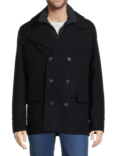 Paltò Men's Armando Wool Car Coat In Black