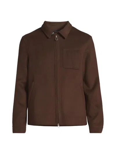Paltò Men's Leandro Wool Coach Jacket In Brown