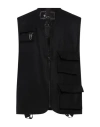 Paltò Middle Studio X  X Alba Optics Man Vest Black Size L Wool, Polyamide In Black