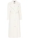 Paltò Paola Wool Belted Coat In White