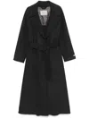 Paltò Paola Wool Belted Coat In Black