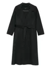 Paltò Paola Wool Coat In Black