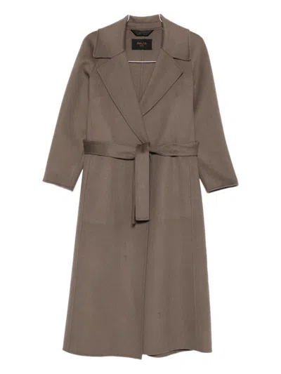 Palto' Paola Wool Coat In Brown