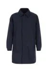Palto' Blue Polyester Pierangelo Overcoat In Black