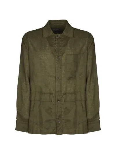 Paltò Pocket Button Jacket In Green