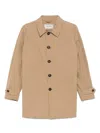 Paltò Sand Brown Trench Coat In Brown