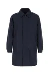 Palto' Blue Polyester Pierangelo Overcoat In Blue