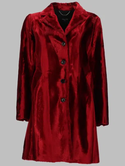 Paltò Palto Stylish Women's Trench Coat In Red