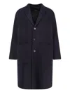 Paltò Three-button Coat In Blue