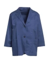 Paltò Woman Blazer Blue Size S Virgin Wool