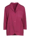Paltò Woman Blazer Garnet Size 6 Cotton In Red