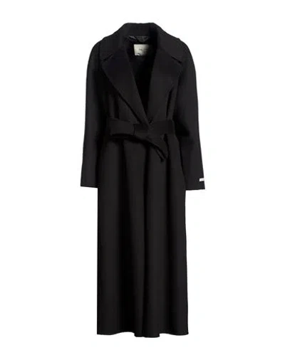 Paltò Woman Coat Black Size 10 Wool, Nylon