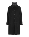 Paltò Woman Coat Black Size 10 Wool, Nylon, Polyester In Black