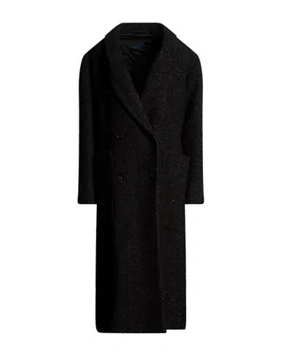 Paltò Woman Coat Black Size 12 Wool, Acrylic, Polyester, Polyamide