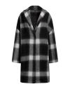 Paltò Woman Coat Black Size 2 Virgin Wool In Black