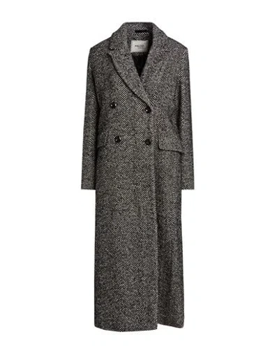 Paltò Woman Coat Black Size 6 Wool, Acrylic, Polyester, Polyamide