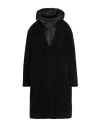 Paltò Woman Coat Black Size 6 Wool, Polyamide, Cashmere