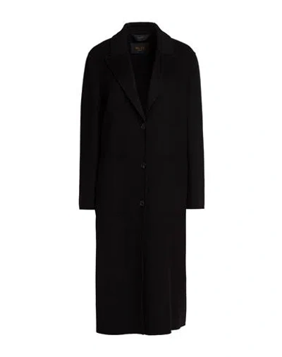 Paltò Woman Coat Black Size 8 Wool