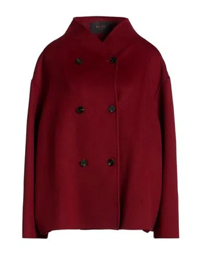 Paltò Woman Coat Brick Size 8 Wool In Red