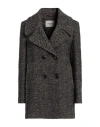 Paltò Woman Coat Brown Size 8 Wool, Acrylic, Polyester, Polyamide