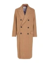 Paltò Woman Coat Camel Size 6 Wool, Polyester, Cashmere, Polyamide In Sand