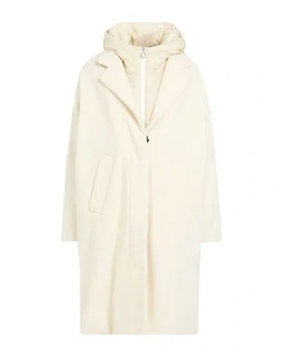 Paltò Woman Coat Ivory Size 8 Wool, Polyamide, Cashmere In White