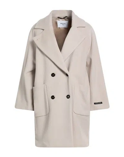 Paltò Woman Coat Light Brown Size 4 Virgin Wool, Polyamide, Cashmere In Neutral