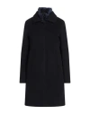 Paltò Woman Coat Midnight Blue Size 10 Wool, Polyamide, Cashmere In Blue