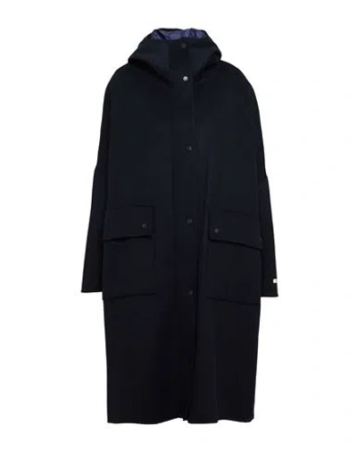 Paltò Woman Coat Midnight Blue Size 6 Wool, Nylon