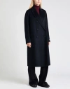 Paltò Woman Coat Midnight Blue Size 8 Wool, Nylon In Black