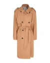 Paltò Woman Overcoat & Trench Coat Camel Size 6 Virgin Wool In Brown