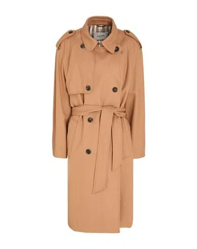 Paltò Woman Overcoat & Trench Coat Camel Size 6 Virgin Wool In Sand