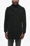 Paltò Wool Blend Alfredo Coat With Quilted Lining In Black
