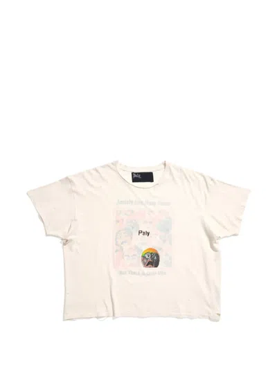 Paly Anxiety Graphic-print T-shirt In Brown