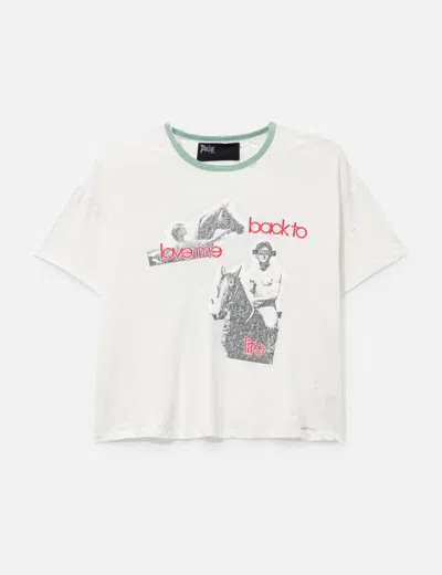 Paly Back To Life Ringer Tee In White