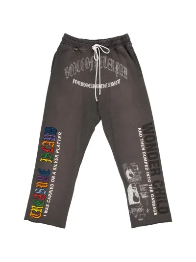 Paly Bobby Driscoll Graphic-print Track Pants In Gray