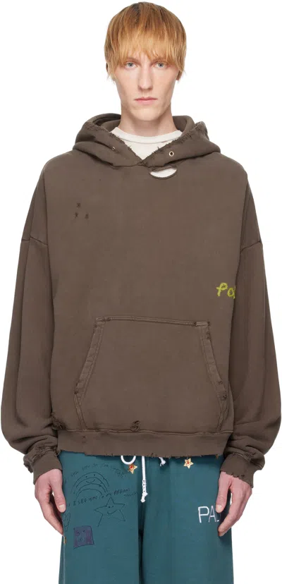 Paly Brown '' Blank Hoodie In Brn