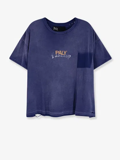 Paly Core Logo Cotton T-shirt In Blue