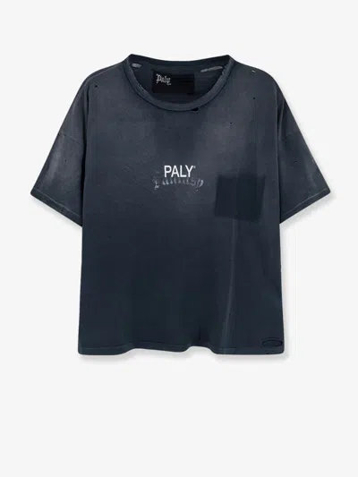 Paly Core Logo Cotton T-shirt In Gray