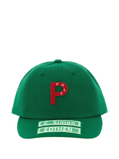 Paly Embroidered-patch Baseball Cap In Gray