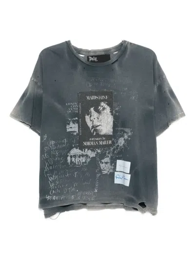 Paly Graphic-print T-shirt In Gray
