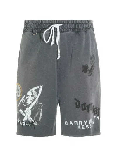 Paly Graphic-print Drawstring Shorts In Multi