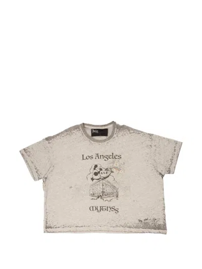 Paly Graphic-print T-shirt In Gray