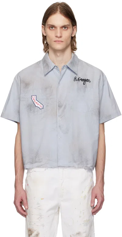 Paly Gray House Of Richard Mechanic Shirt In Blue