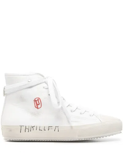 Paly High-top Graphic Sneakers In White