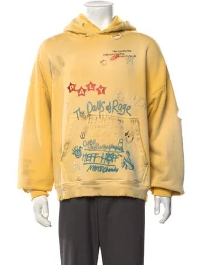 Pre-owned Paly Hollywood 2024 Paly X Mrkt Miami Art Basel Exclusive Hoodie Hoodie W/ Tags In Yellow
