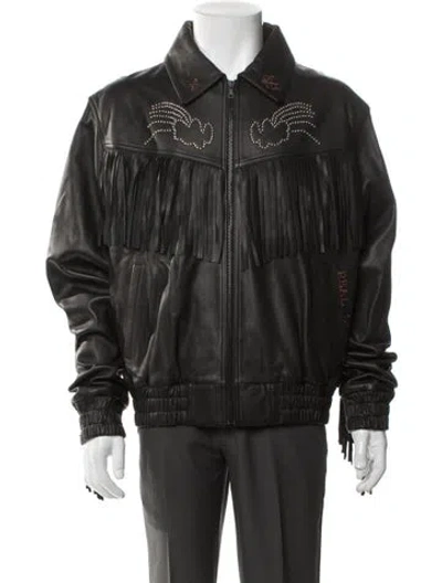 Pre-owned Paly Hollywood 2024 Real Life Denim Jacket W/ Tags In Black