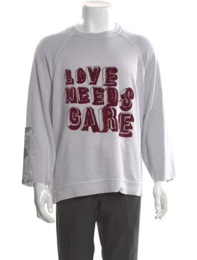Pre-owned Paly Hollywood 2025 Love Needs Care Sweatshirt In Gray