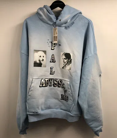 Pre-owned Paly Hollywood Abyss Sky Blue Hoodie Sweatshirt M/l