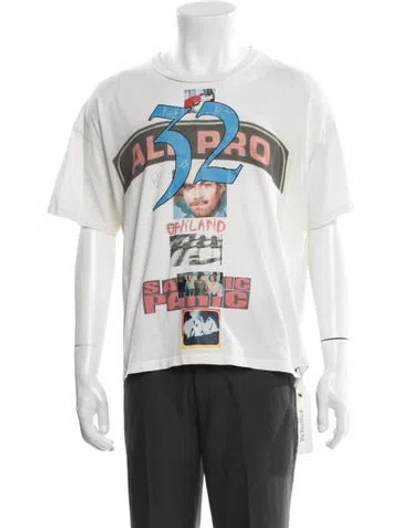 Pre-owned Paly Hollywood All Pro Graphic Print T-shirt In White